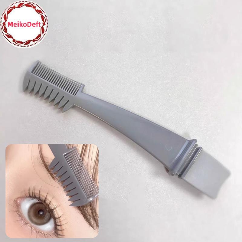 MeikoDeft 1 ชิ้น Double-headed Eyelash แปรงหวี Tidy Up Grafting Lash Extension ยกเครื่องมือ Best Lash Lift และ Tint Kit TH