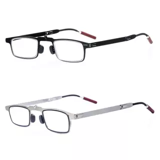 WELLNOW Anti-Blue Light แว่นตาสีฟ้า Blocking แบบพกพาแว่นตาสแควร์, สบาย Eye Protection ที่วางโทรศัพท์มือถือโลหะสายตายาวแว่นตา Office