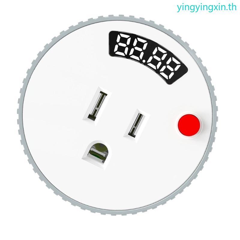YIN Mechanical Digital Screen Outlet สําหรับอุปกรณ์ภายในบ้านปรับได้ 24 ชั่วโมง