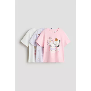 H&M(เอชแอนด์เอ็ม) ชุดเสื้อยืดเจอร์ซีย์พิมพ์ลาย 3 ชิ้น เด็กหญิง 0937175_20