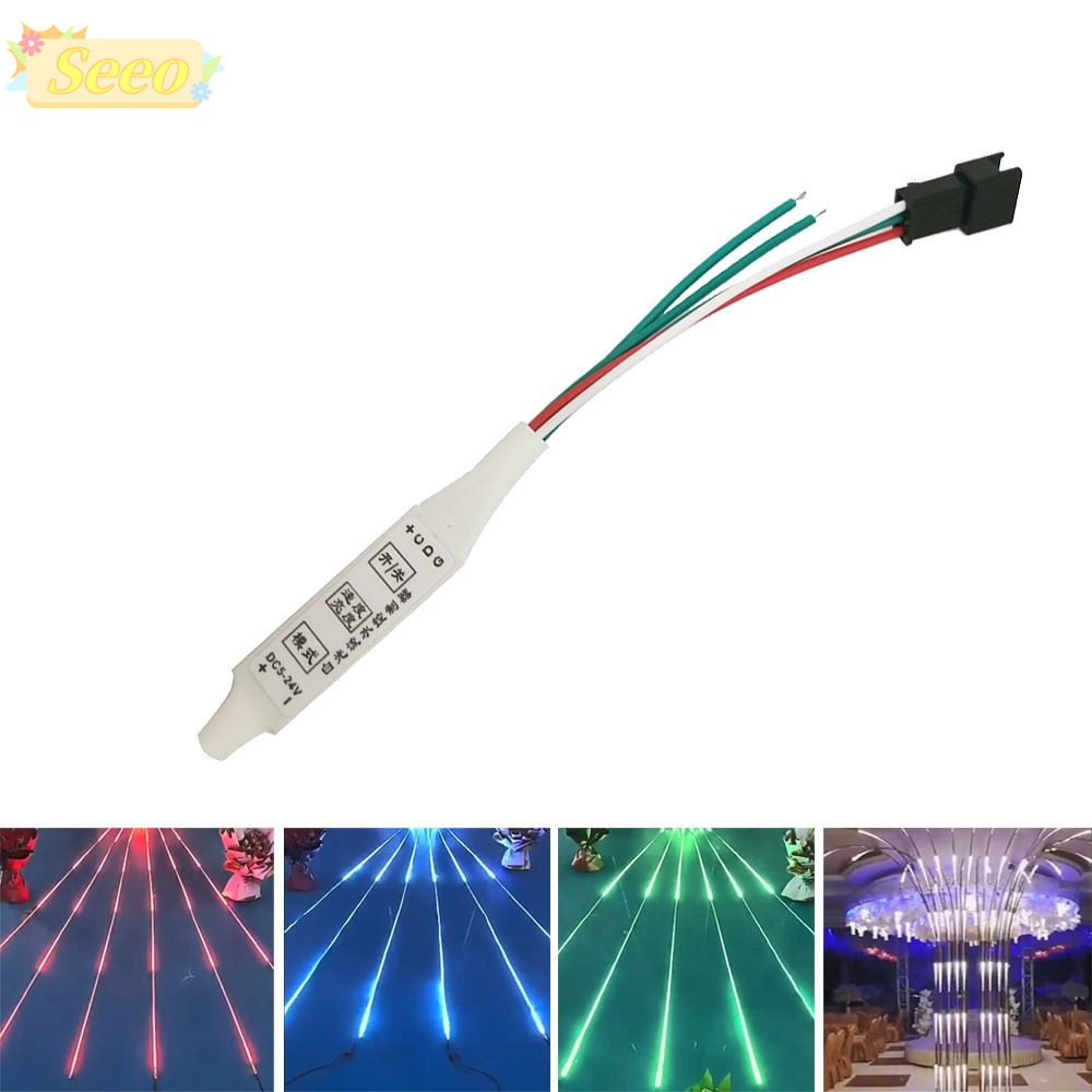 SEEO Reflux Pixel Controller, 3 คีย์สี LED Strip Light Controller, ปรับวิ่งน้ําไหล DC5V-24V LED Cont