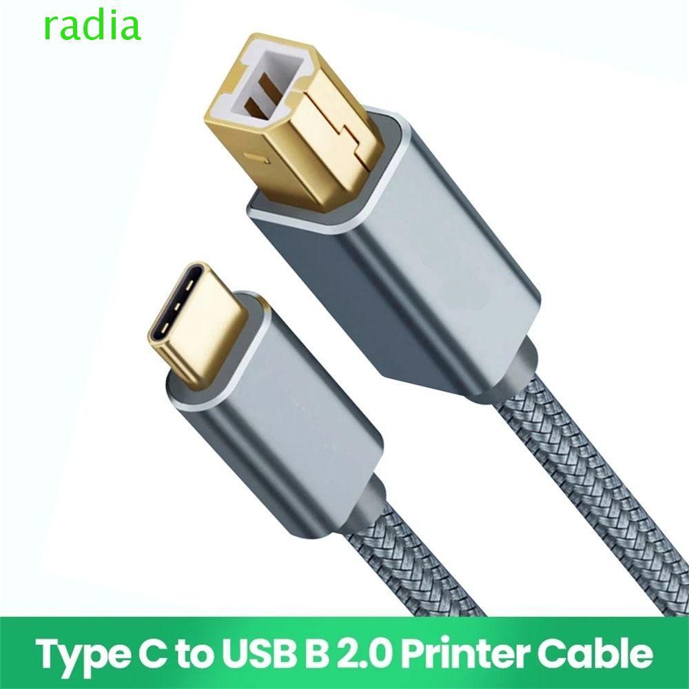 RADIANTZAP USB C ถึง USB B สายควบคุมสาย 0.5 M/1 M/1.5 M/2 M/3 M USB2.0 หญิง USB B 2.0 สายเคเบิลข้อมู