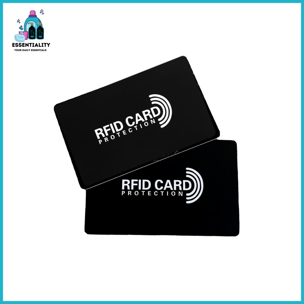 (ESSENTIALITY) RFID Card Blocker บัตรเครดิต Debit Card Protector NFC สัญญาณ Shield ล็อคข้อมูลส่วนบุค