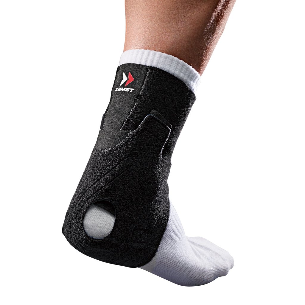 ZAMST Achilles Tendon Support AT-1 for Tennis and Volleyball, Large Size, Black