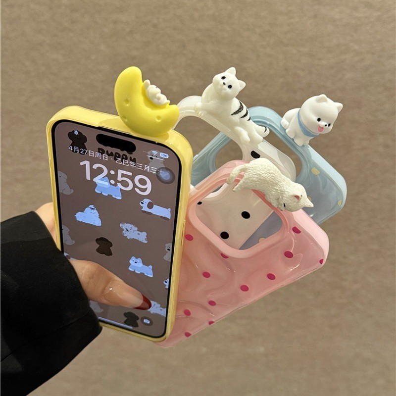 เหมาะสําหรับ IPhone 16 15 14 13 12 11 Pro Max X XR XS Max 7 8 Plus เคสโทรศัพท์น่ารัก Pappa การ์ตูน Soft Shell