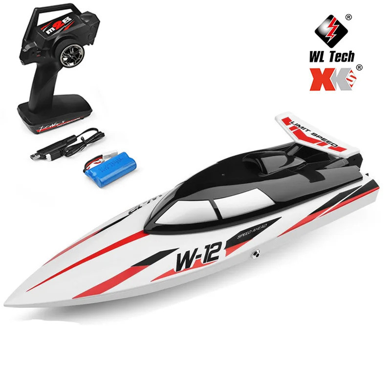 WLtoys 2.4G WL912-A RC เรือกันน้ําอัพเกรด 35 กม./ชม.เรือความเร็วสูง RechargeablE รีโมทคอนโทรลเรือผู้