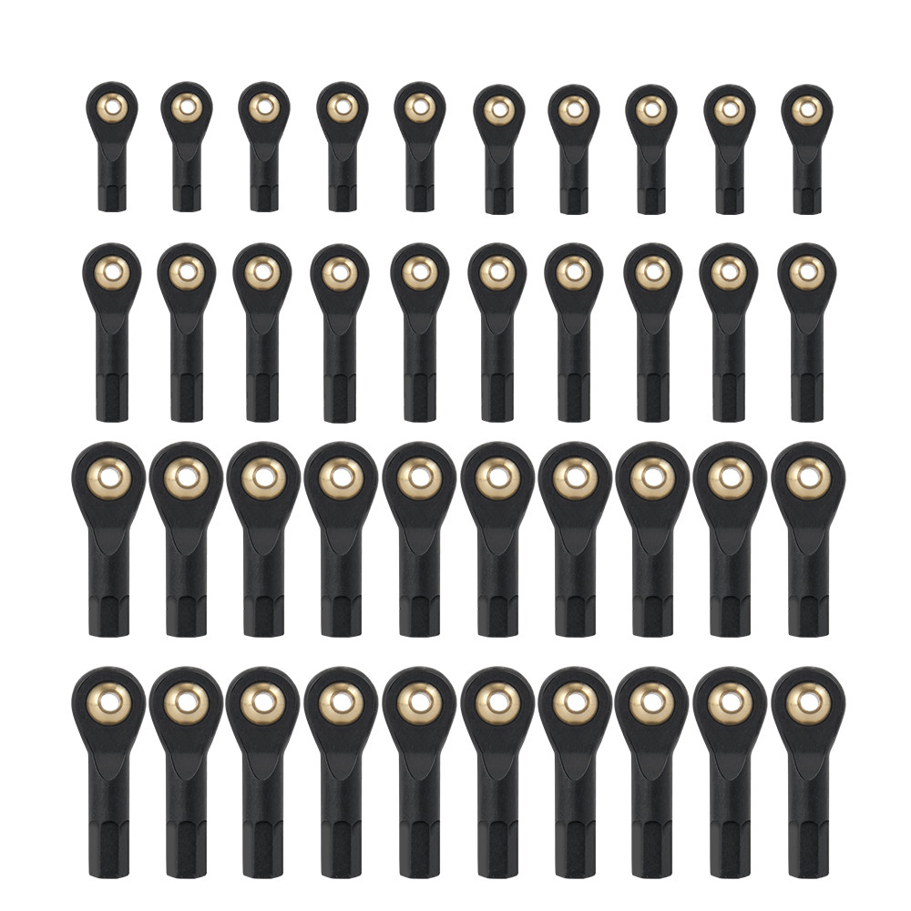10 ชิ้น M2 M3 พลาสติก Tie Rod End Ball Head Joint ข้อต่อสําหรับ RC เครื่องบินรถ Buggy