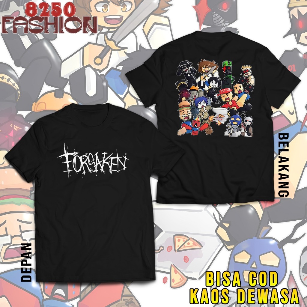 2026 เสื้อยืดแขนสั้นพิมพ์ลายเกม Forsaken ทำจากผ้าฝ้าย 100% เนื้อนุ่ม สวมใส่สบาย พร้อมส่ง unisex ไซส์เอเชีย S-5XL