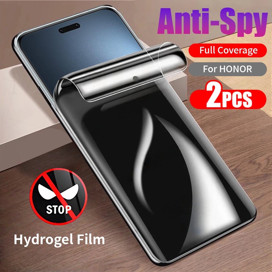 2PCS Full Coverage Anti Spy Soft Hydrogelฟิล์มสําหรับHONOR Magic 7 6 5 4 RSR Pro X9A X9B X9C 9XDป้อง
