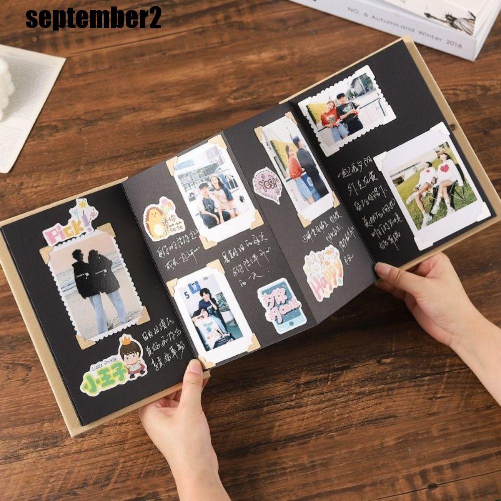 ของขวัญอัลบั้มภาพหีบเพลง SEPTEMBER, Photocard สมุดภาพเซอร์ไพรส์พับ, กระดาษคราฟท์สร้างสรรค์ 8 หน้างาน