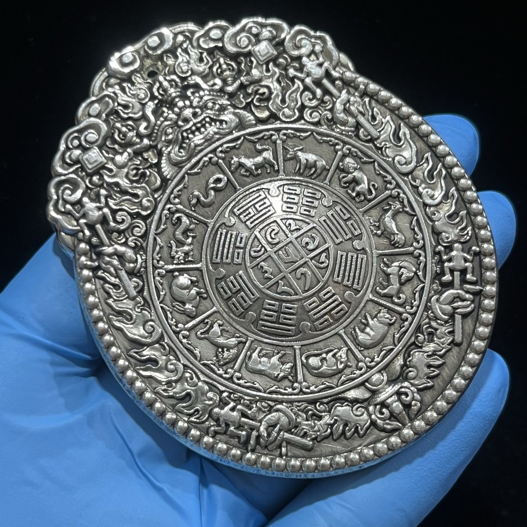 โบราณ Daming Yongle Token Tang Song Yuanming Qingming Token แผ่นเอวทอง Emperor Secret Order Gilt Tok