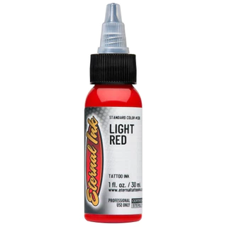หมึกสัก Eternal 1 ออนซ์ สี LIGHT RED ขวด 30ml - (วันหมดอายุ : 2028 และ 2029)