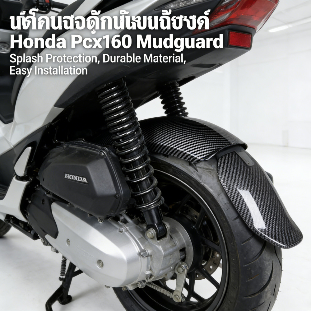 รถจักรยานยนต์  PCX160 Mudguard Splash Pad รวมทั้งฝั่งเสริมแบตช์และกันน้ำท่วม