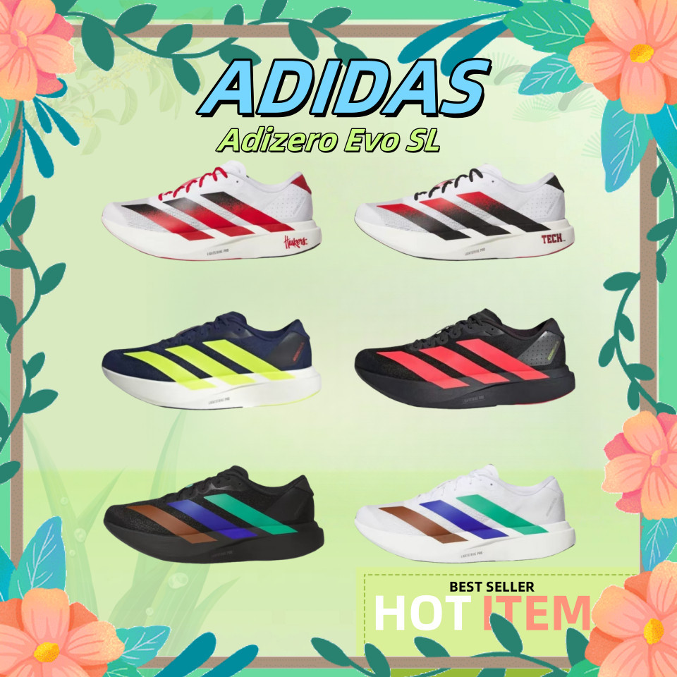 📌🇰🇷พร้อมส่ง Adidas Adizero Evo SL  JQ2147/JQ4569/JR3414/JR3415/KI3392/KI3393  Men's Sneakersรองเท้าว