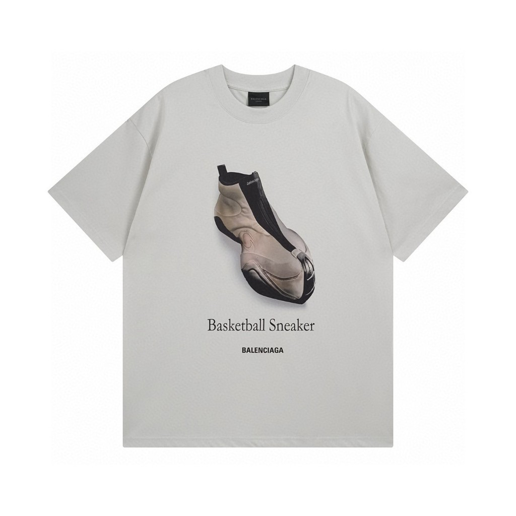 BALENC & IAGA Star ต้นฤดูใบไม้ผลิใหม่สไตล์แขนสั้นเสื้อยืดผู้ชายสไตล์ผู้หญิงคู่สไตล์ใหม่หลวมขนาดใหญ่ฤ