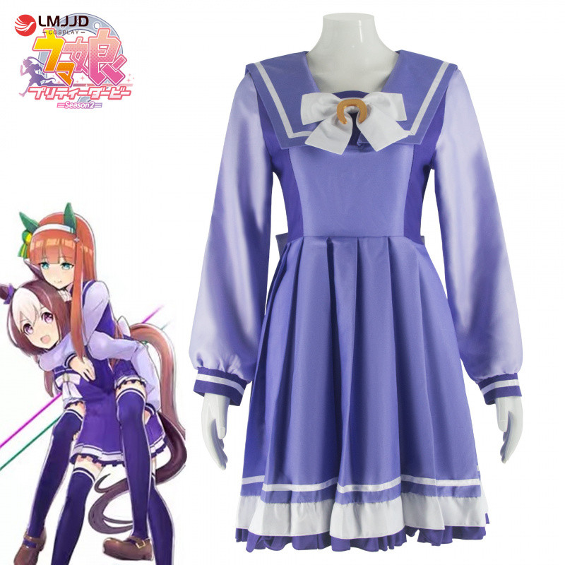 ชุดคอสเพลย์หลากหลายแบบสำหรับผู้หญิง เช่น Jockey และ Mekihara McQueen จากโรงเรียน Tresn Academy เหมาะ