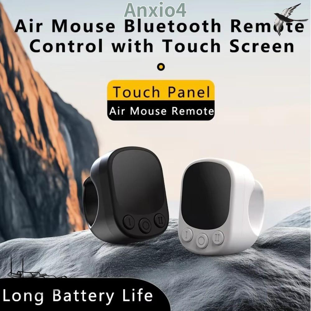 ANXIO4 Touchscreen Controller, srolling Function Auto Screen Clicker Bluetooth Ring Remote, Page Tur