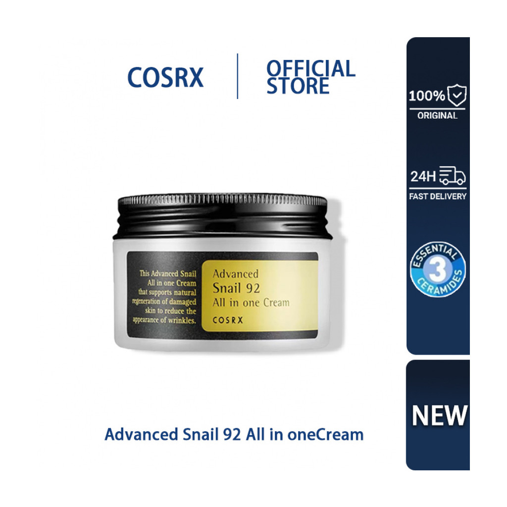COSRX Advance Snail 92 All in one Cream 100ml ครีมบำรุงผิวหน้า สกัดจากเมือกหอยทาก 92% ให้ความชุ่มชื้