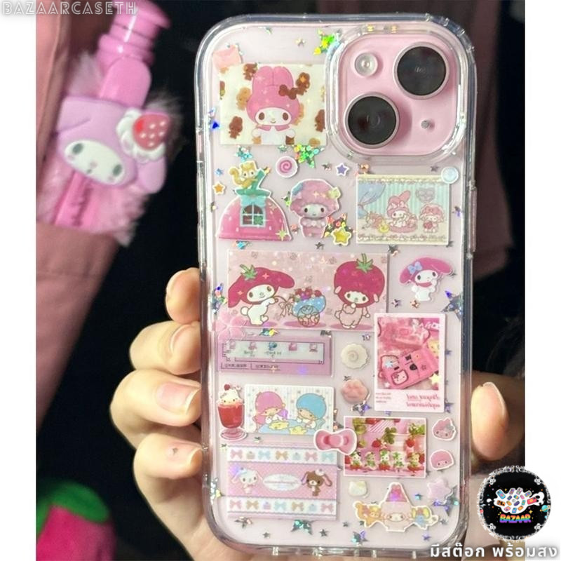 ส่งของเร็ว เคสสำหรับไอโฟน15 การ์ตูนน่ารักตุ๊กตา เคสครอบใสนิ่ม For IPhone17 11 13 12 14 15 16 Pro X XR XS MAX 8 7Plus SE2