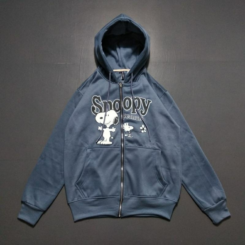 H&M SNOOPY ZIPPER HOODIE