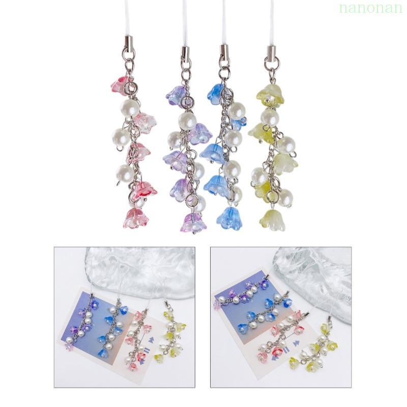 Nan Camera Phone Jewelry Flower Phone Charm Lilys of the Valley Flower Phone Chain