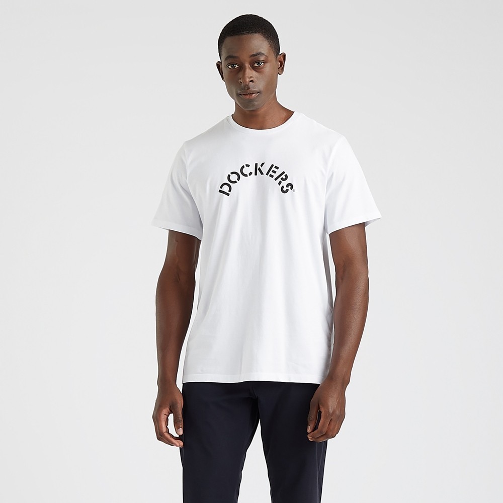 เสื้อยืดแขนสั้นDockers.Simple.Letter ขนาดXS-3XL ผ้าฝ้ายแท้