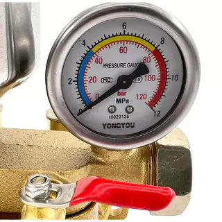 เกจวัดแรงดัน ปั้มพ่นยาสามสูบ 60 บาร์ ,100 บาร์ ,120 บาร์ pressure gauge เกลียวนอก 1/4 เกจ์วัดแรงดัน(1ชิ้น)170
