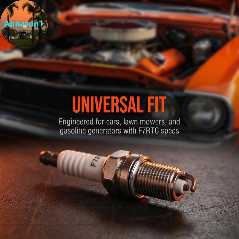 Annasun 1PC หัวเทียนรถจักรยานยนต์ F6RTC สําหรับ PW50 PW80 PW60 LT50 50cc70cc 90cc 110cc 150cc ATV Qu