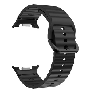 สายรัดซิลิโคนอ่อนนุ่มสําหรับ Samsung Galaxy Watch 9/8 สาย 44 มม.40 มม.สร้อยข้อมือสําหรับ Samsung Galaxy Watch 8 classic 46 มม.ไม่มีช่องว่างสายรัด