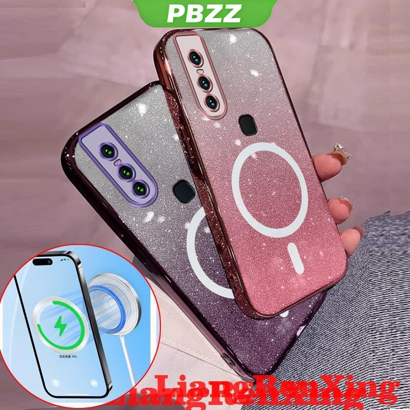 PBZZ FOR เคส Case สำหรับ VIVO 1819 VIVO V15 โทรศัพท์ปลอก softcase ซิลิโคนกันกระแทกปกการออกแบบใหม่ที่ชัดเจนไร้สายแม่เหล็กที่น่าสนใจความงาม sfbswx01