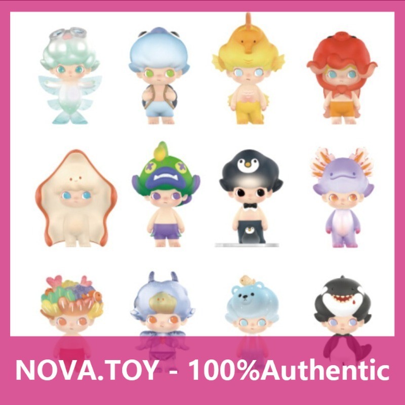 P POPMART POPMART DIMOO Aquarium Series Figures Mystery Box ตกแต่ง