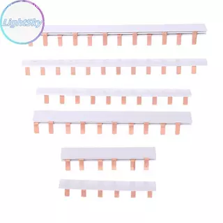 LightSky 1/2P Pin ประเภท Busbar ทองแดง Bar Terminal Blo สําหรับ MCB DZ47 Air Switch Connector 63A Circuit Breaker Connector TH