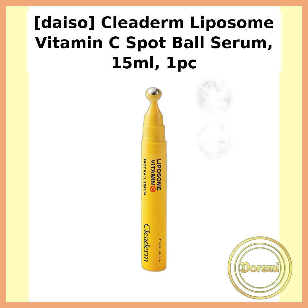 [daiso] Cleaderm Liposome Vitamin C Spot Ball Serum, 15ml, 1pc / Korean Spot Serum / Vitamin C Boost
