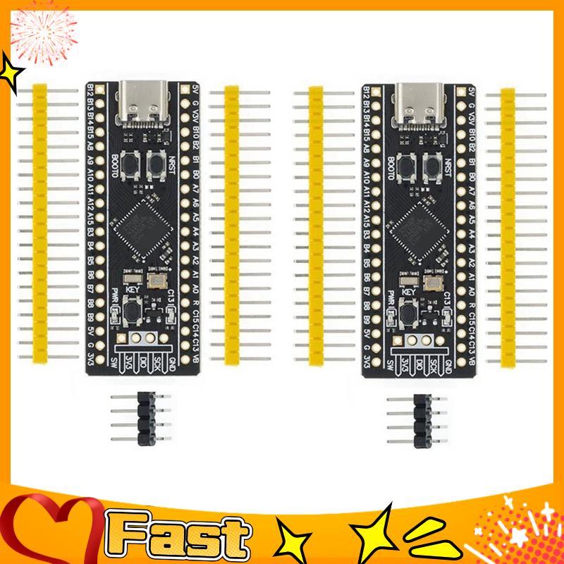 2 ชิ้น STM32F411 บอร์ดพัฒนา, STM32F411CEU6 STM32F4 บอร์ดการเรียนรู้, รองรับสําหรับการเขียนโปรแกรม