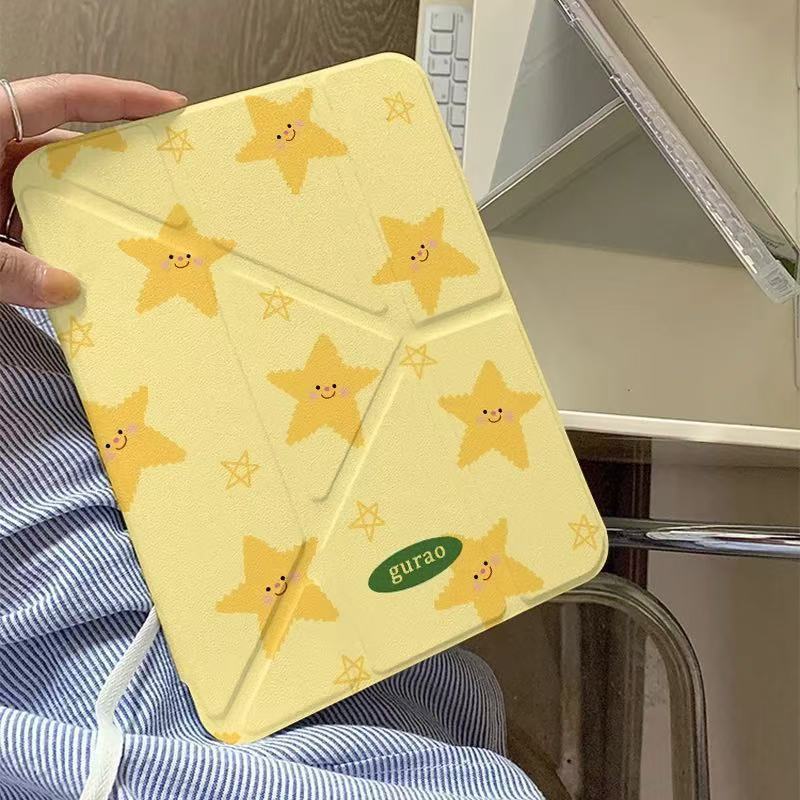 Cartoon Star 2024air6 เคสแท็บเล็ต 11 นิ้ว iPad Air4/5/6 202511Generation iPad gen 10 Case air5 iPad 