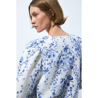 H&M(เอชแอนด์เอ็ม) เสื้อบลูซผสมผ้าลินิน ผู้หญิง 1256527_8