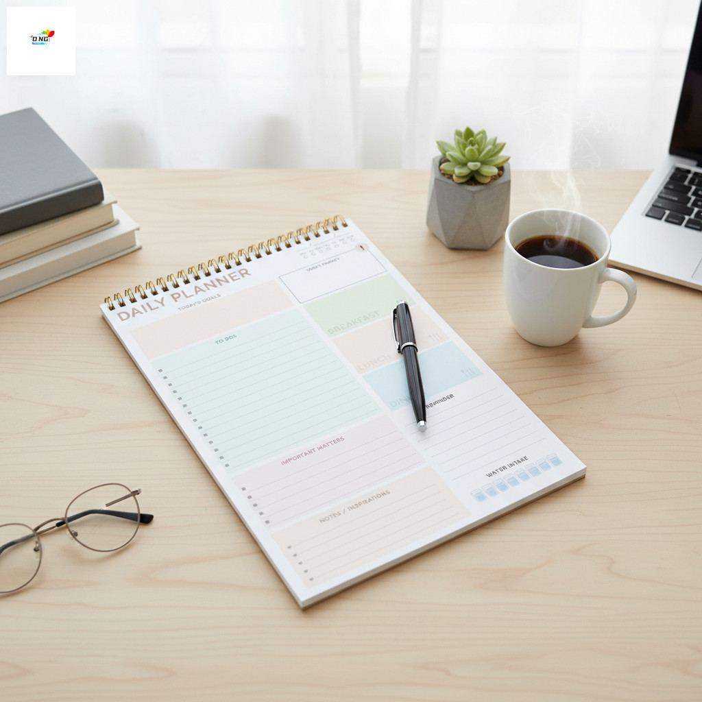 A4 PP Cover Notepad กันน้ําทําแผนทนทานสําหรับการวางแผนการศึกษาในสํานักงาน