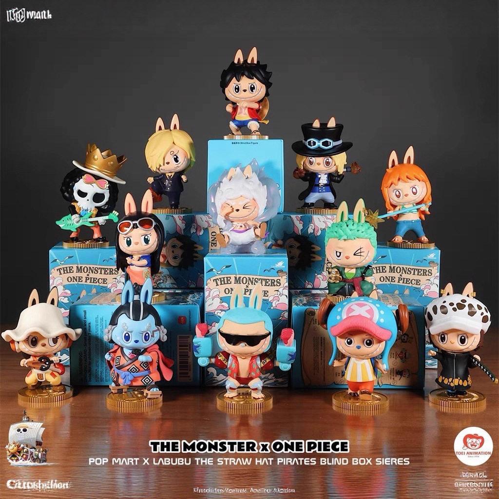 2026 สไตล์ใหม่ labu Mart Mystery Box labu labubu One Piece One Piece Luffy Co-Branded Series รูป2026