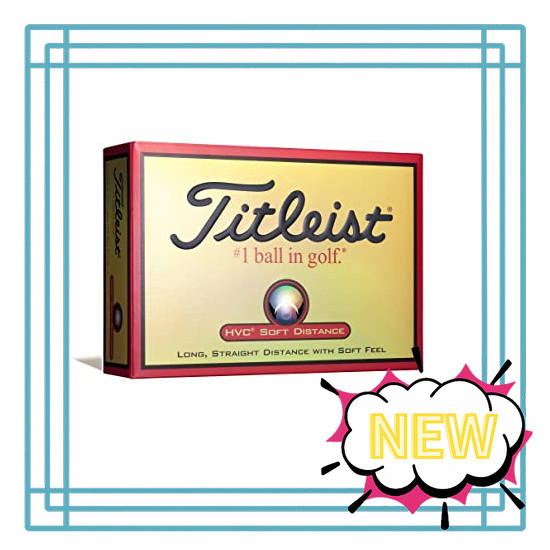 TITLEIST HVC SOFT DISTANCE Golf Balls 12 2 Piece Distance & Soft Balls 1HVSD-J White