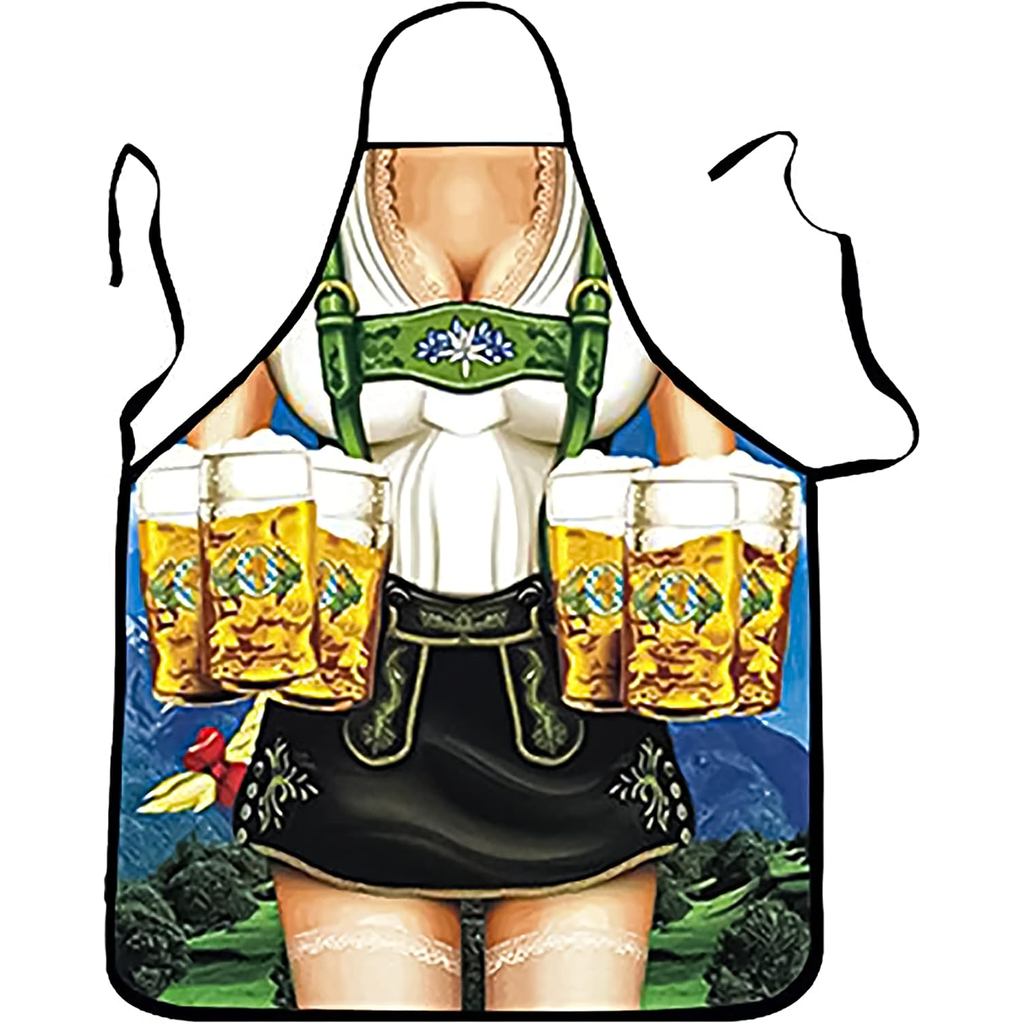 BILI Oktoberfestผ้ากันเปื้อนDirndlผ้ากันเปื้อนสําหรับเยอรมันOktoberfestพรรคเครื่องแต่งกาย,แปลกผ้ากัน