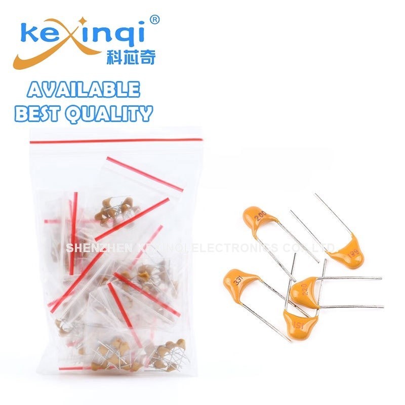 180pcs 18 ค่า*10pcs เสาหินเซรามิค Capacitor 20pF ~ 1uF คละชุด DIY 105 447 334 224 104 473 333 223 10