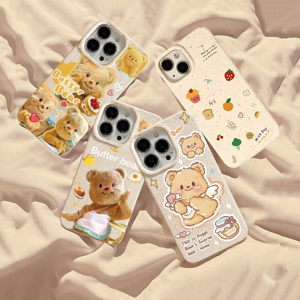 เค้กผลไม้สร้างสรรค์ขนมปัง Frosted กรณีโทรศัพท์ สำหรับ iPhone 15 16 14 12 13 Pro MAX 7 8 15 Plus X XR XS MAX 11 2026