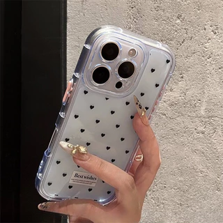 🎈Snap&Co🎈เคสไอโฟน17 เหมาะสำหรับ สำหรับ IPhone17 15 12 14 13 11 16 Pro Max X XR 7 8Plus เคสโทรศัพท์ใสลายจุดเรียบง่าย