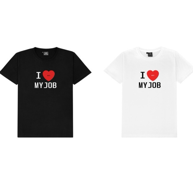 (Degl Diy Store) Unisex เสื้อยืดลาย I LOVE/HATE MY JOB