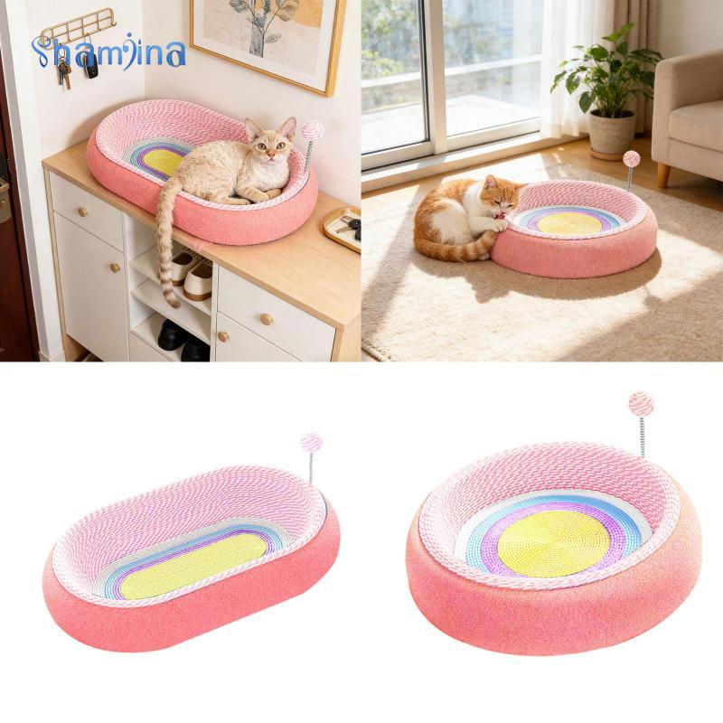 [แชมจีน่า] แผ่นลับเล็บแมวพร้อมลูกบอลสปริงติดตาม, กระดานลับเล็บแมว, แผ่นลับเล็บแมวสําหรับแมวสําหรับแมวสําหรับแมวสําหรับแมวสําหรับแมวสําหรับแมวไล่ลูกแมวในร่ม