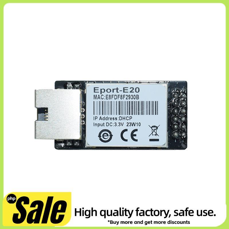 พอร์ตเซิร์ฟเวอร์เครือข่าย Eport-E20 3.3v Serial to Ethernet โมดูลฝังตัว IOT Device รองรับ DHCP IP Te