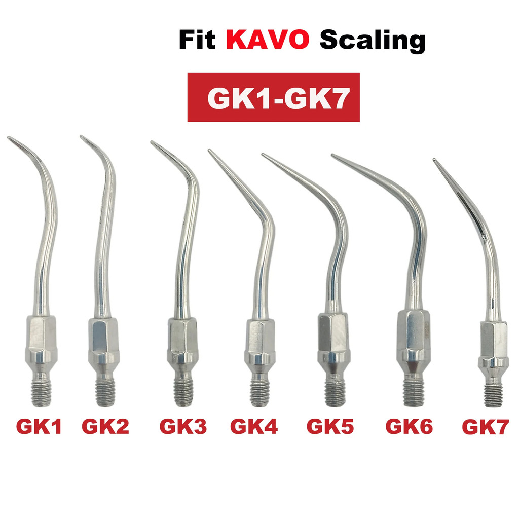 1PC ทันตกรรม Ultrasonic Scaler เคล็ดลับ GK1 GK2 GK3GK4 GK5 GK6 GK7 มัลติฟังก์ชั่ Scaling Periodostic