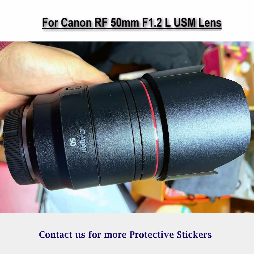 เลนส์สติกเกอร์ RF50 F1.2 สําหรับ Canon RF 50 มม.f/1.2L USM เลนส์รูปลอก 50f1.2 Wrap ฝาครอบสติกเกอร์ 5