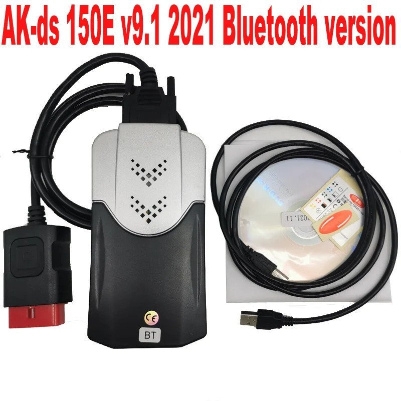 2021.11 AK DS150E บลูทูธฟรี Keygen สําหรับ Delp DS150E V9.1 auto com OBD2 รถยนต์รถบรรทุก OBD II เครื