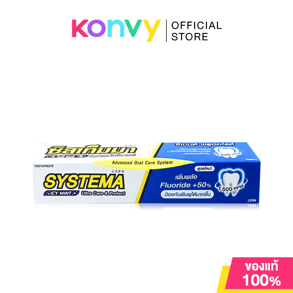 Systema Toothpaste Icy Mint 80g ซิสเท็มมา ยาสีฟัน กลิ่นไอซี่ มินต์.